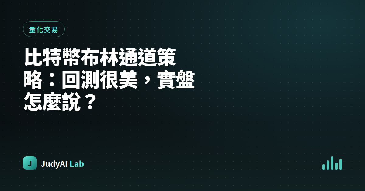 比特幣布林通道策略:回測很美,實盤怎麼說?