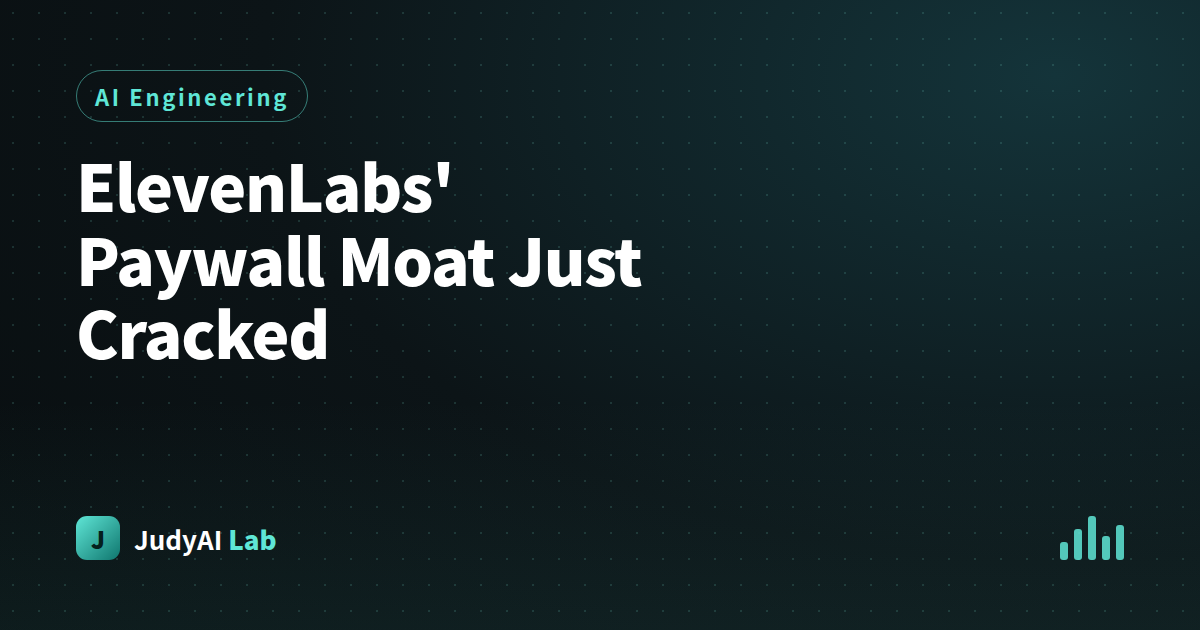 ElevenLabs' Paywall Moat Just Cracked
