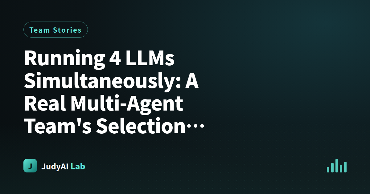 Running 4 LLMs Simultaneously: A Real Multi-Agent Team's Selection and Cost Breakdown